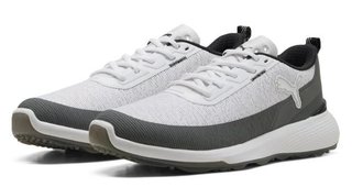 Puma Golf Puma Gruve Sport zapatos de golf para hombre, blanco/gris
