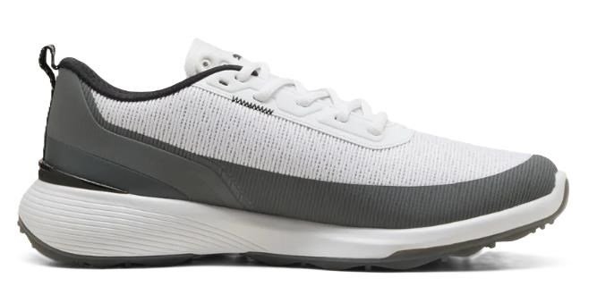 Puma Golf Puma Gruve Sport zapatos de golf para hombre, blanco/gris