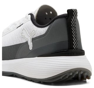 Puma Golf Puma Gruve Sport zapatos de golf para hombre, blanco/gris
