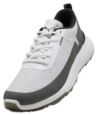 Puma Golf Puma Gruve Sport zapatos de golf para hombre, blanco/gris