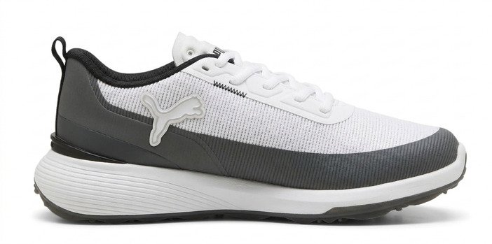 Puma Golf Puma Gruve Sport zapatos de golf para hombre, blanco/gris