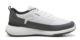 Puma Golf Puma Gruve Sport zapatos de golf para hombre, blanco/gris