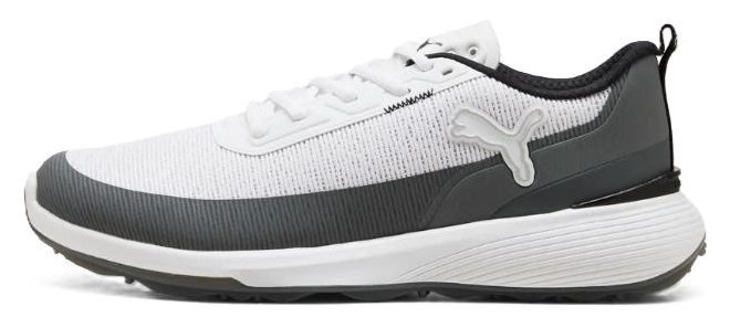 Puma Golf Puma Gruve Sport zapatos de golf para hombre, blanco/gris