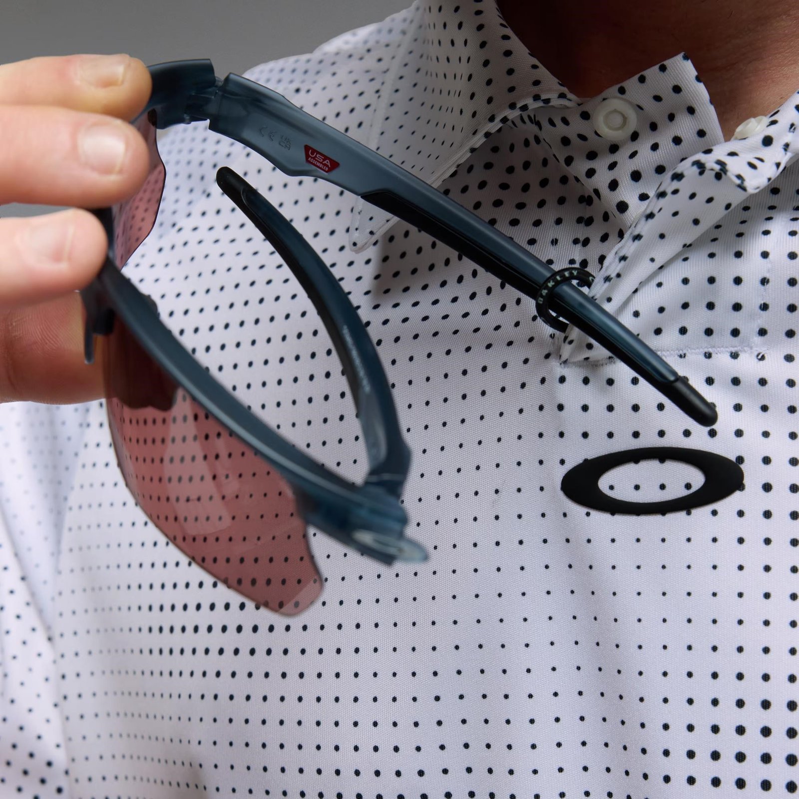 Oakley C1 Overcast polo de hombre, blanco