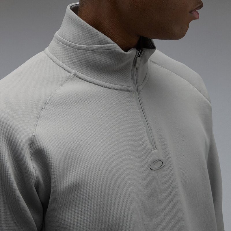 Oakley Platform Quater Zip sudadera de hombre, cement