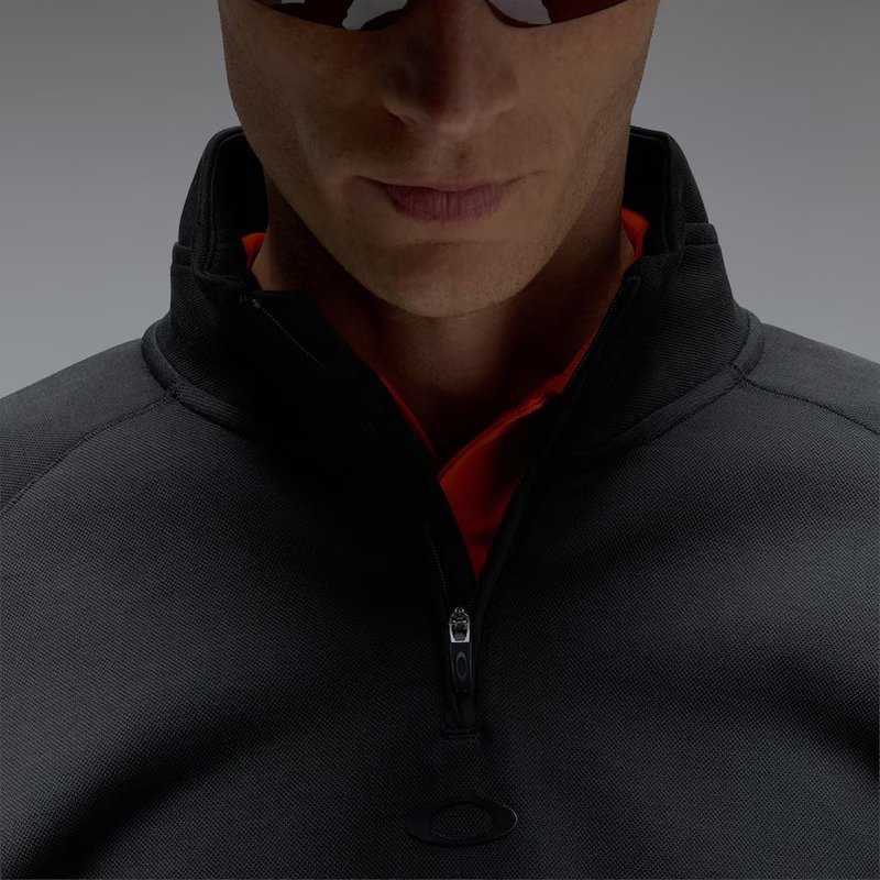 Oakley Platform Quater Zip sudadera de hombre, pitch black
