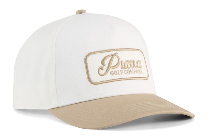 Puma Jupiter gorra de golf para hombre, warm white/ice coffee