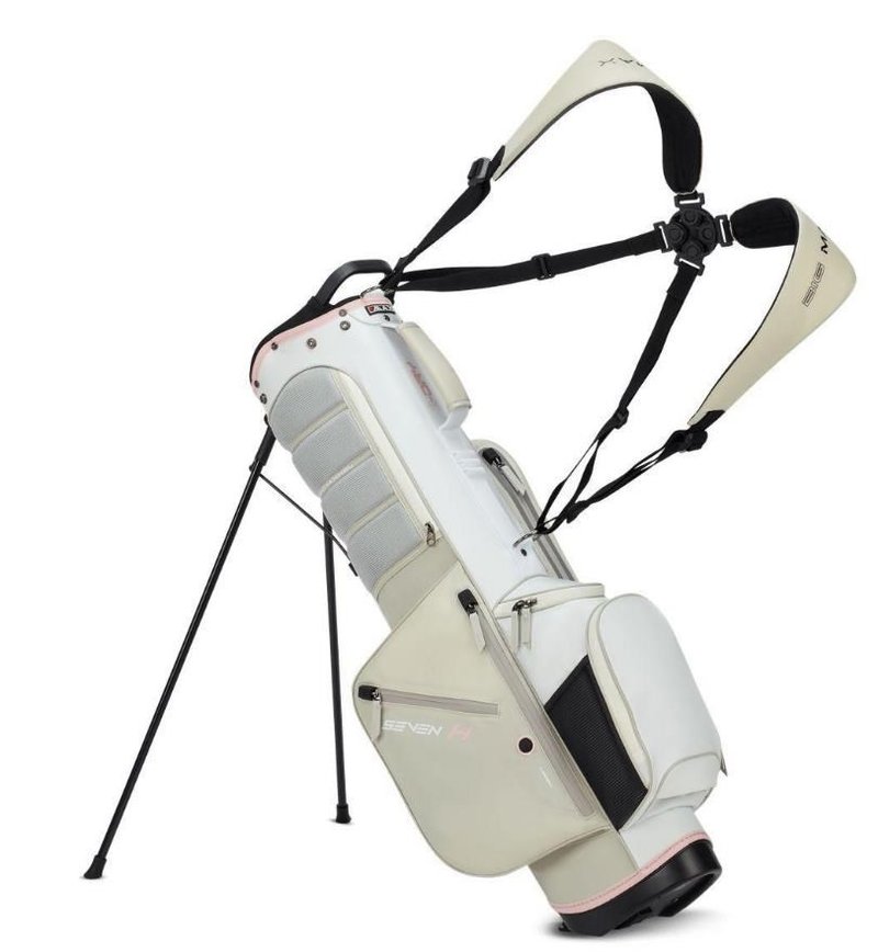 Big Max Aqua Seven H stand bag, blanco off/blanco/rosa