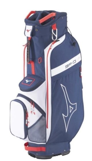 Mizuno BR-D3 cart bag, navy/rojo
