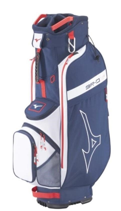 Mizuno BR-D3 cart bag, navy/rojo