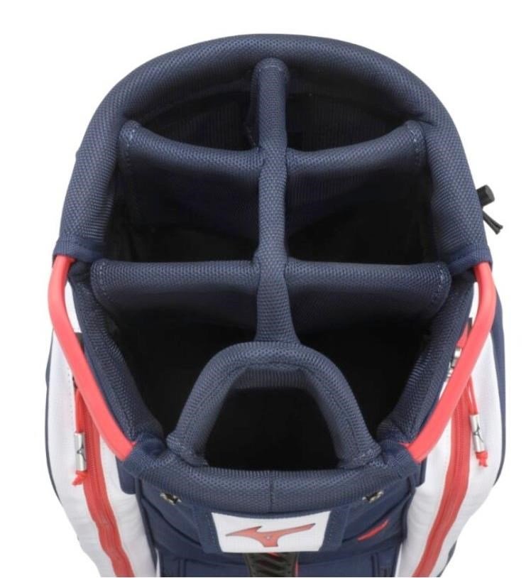 Mizuno BR-D3 cart bag, navy/rojo