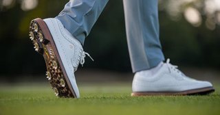 FootJoy Premiere Series Marquis zapatillas de golf de hombre, blanco/marrón