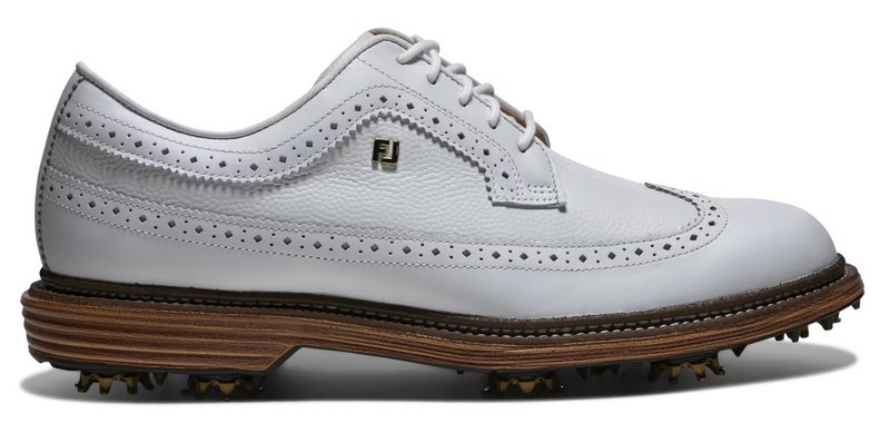 FootJoy Premiere Series Marquis zapatillas de golf de hombre, blanco/marrón