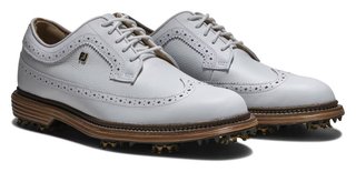 FootJoy Premiere Series Marquis zapatillas de golf de hombre, blanco/marrón