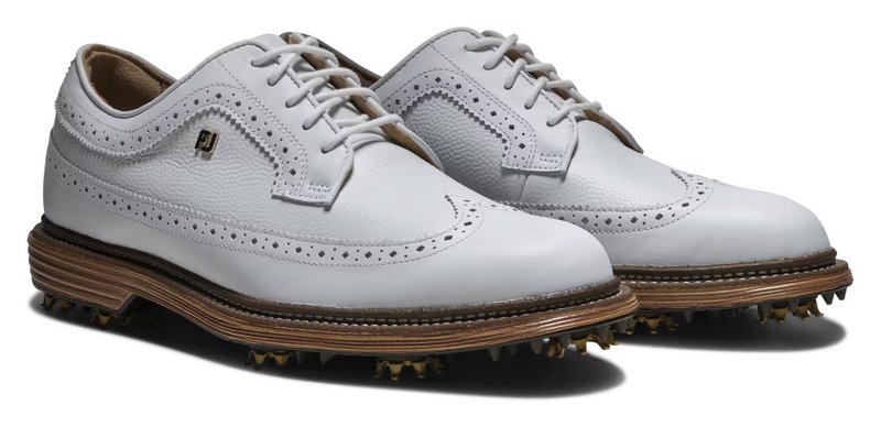 FootJoy Premiere Series Marquis zapatillas de golf de hombre, blanco/marrón