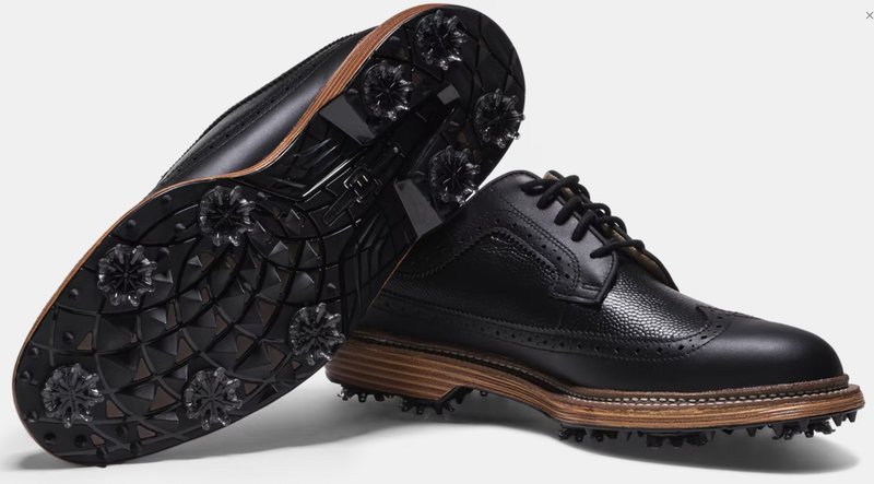 FootJoy Premiere Series Marquis zapatos de golf para hombre, negro/marrón