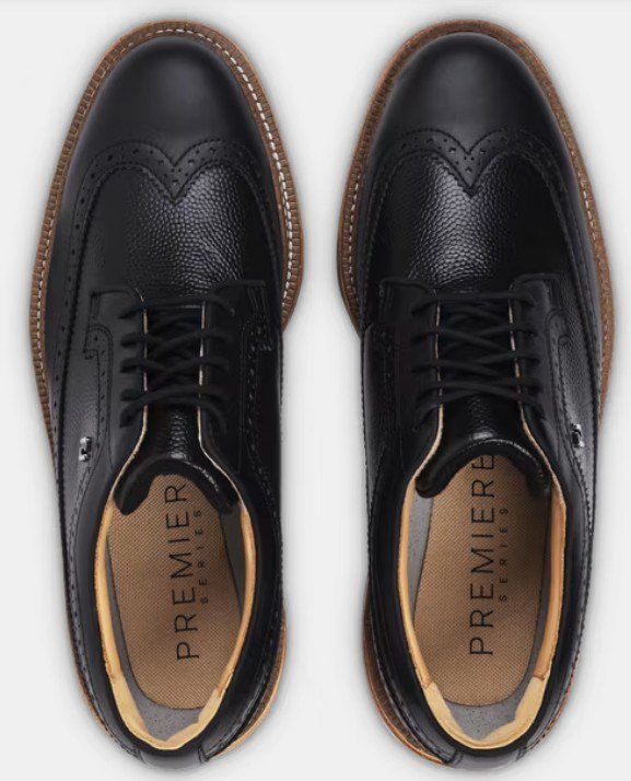 FootJoy Premiere Series Marquis zapatos de golf para hombre, negro/marrón