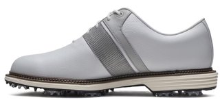 FootJoy Premiere Series Packard zapatos de golf para hombre, blanco/gris