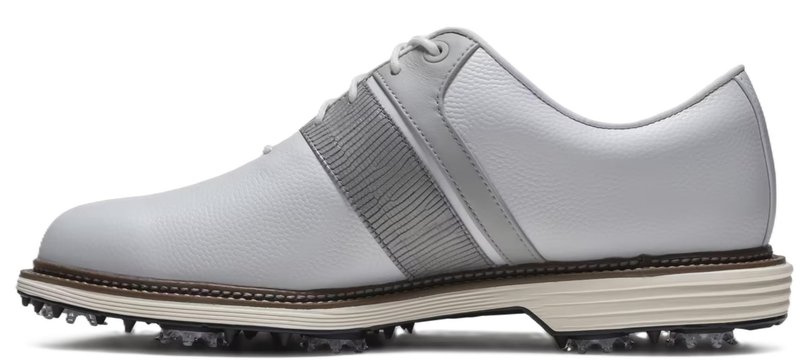FootJoy Premiere Series Packard zapatos de golf para hombre, blanco/gris