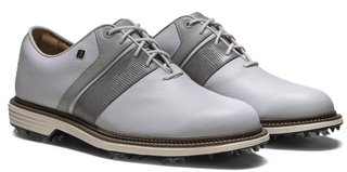 FootJoy Premiere Series Packard zapatos de golf para hombre, blanco/gris