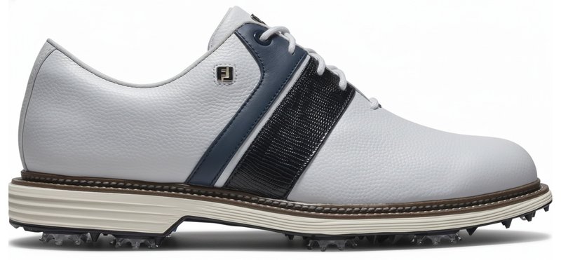 FootJoy Premiere Series Packard zapatos de golf para hombre, blanco/azul