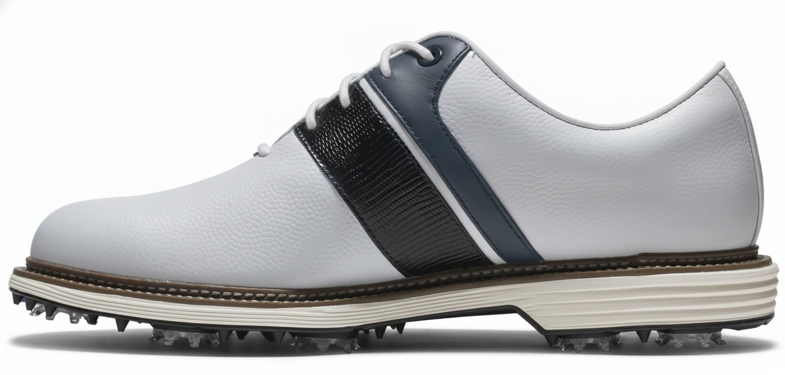 FootJoy Premiere Series Packard zapatos de golf para hombre, blanco/azul