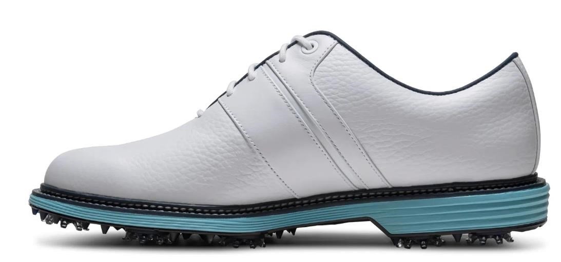 FootJoy Premiere Series Packard zapatos de golf para hombre, blanco/azul