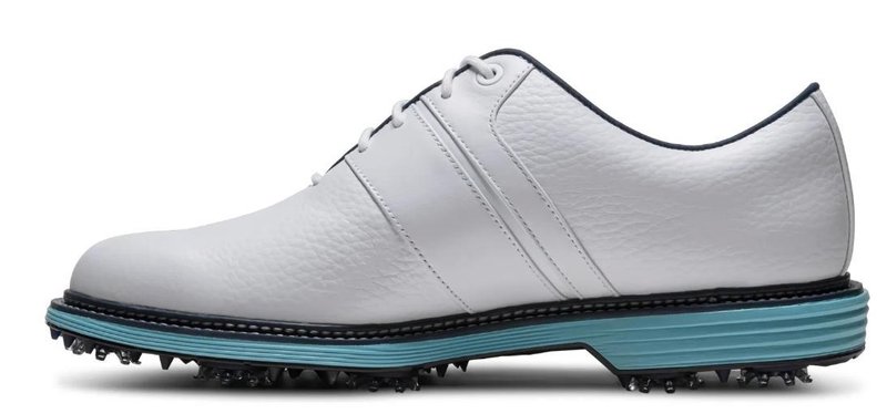 FootJoy Premiere Series Packard zapatos de golf para hombre, blanco/azul