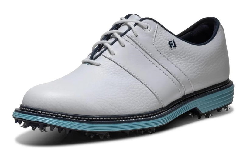 FootJoy Premiere Series Packard zapatos de golf para hombre, blanco/azul