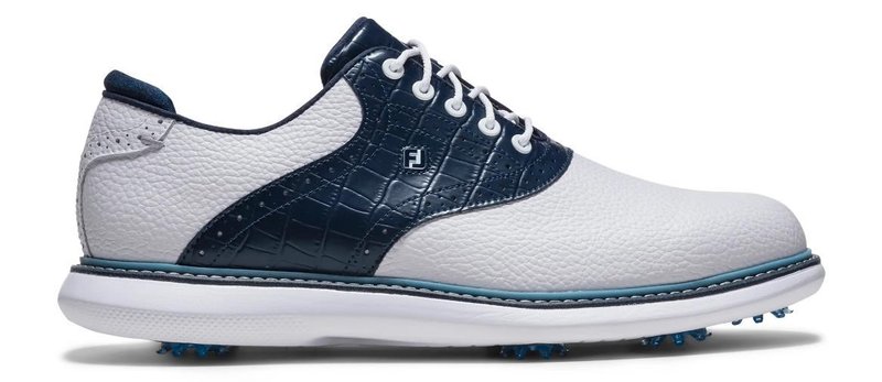 FootJoy Traditions zapatos de golf para hombre, blanco/azul