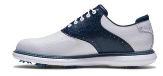 FootJoy Traditions zapatos de golf para hombre, blanco/azul