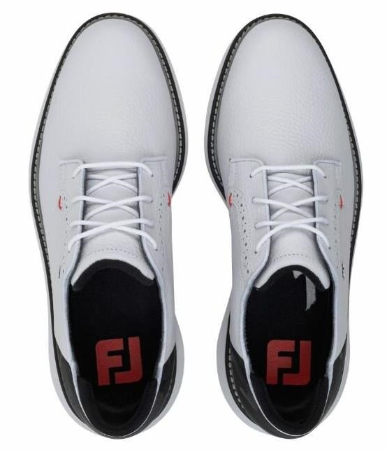 FootJoy FootJoy Traditions Spikeless zapatos de golf para hombre, blanco/negro
