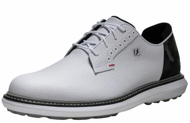 FootJoy FootJoy Traditions Spikeless zapatos de golf para hombre, blanco/negro