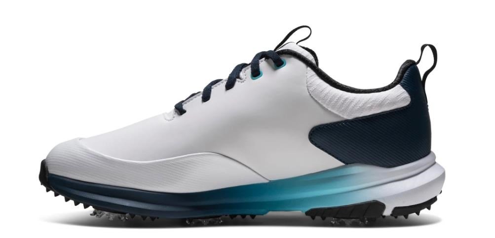 FootJoy Tour Rival zapatos de golf para hombre, blanco/azul