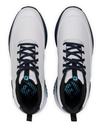 FootJoy Tour Rival zapatos de golf para hombre, blanco/azul