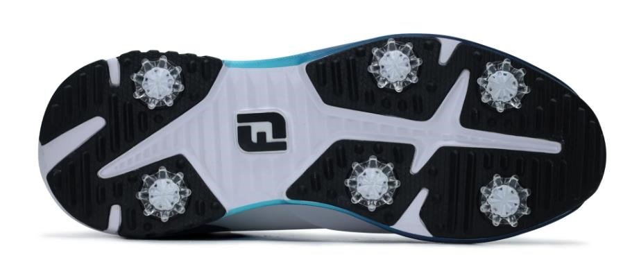 FootJoy Tour Rival zapatos de golf para hombre, blanco/azul