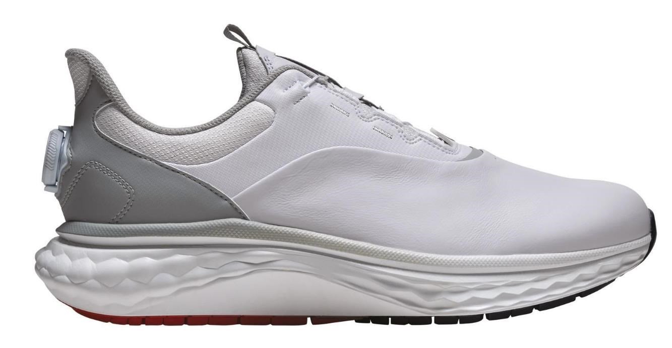 FootJoy Quantum BOA zapatos de golf para hombre, blanco/gris