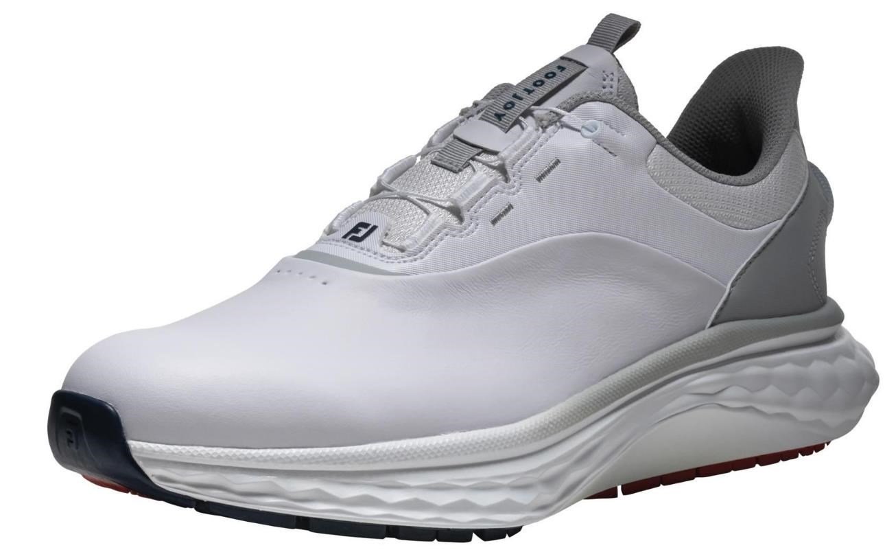 FootJoy Quantum BOA zapatos de golf para hombre, blanco/gris