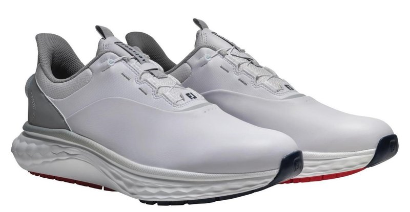 FootJoy Quantum BOA zapatos de golf para hombre, blanco/gris