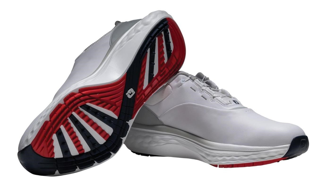 FootJoy Quantum BOA zapatos de golf para hombre, blanco/gris