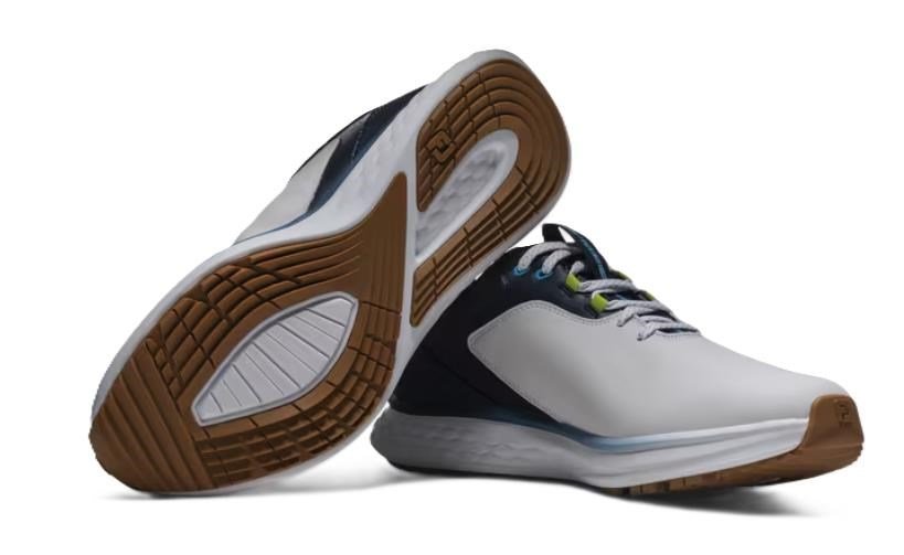 FootJoy Pulse zapatos de golf para hombre, blanco/azul marino
