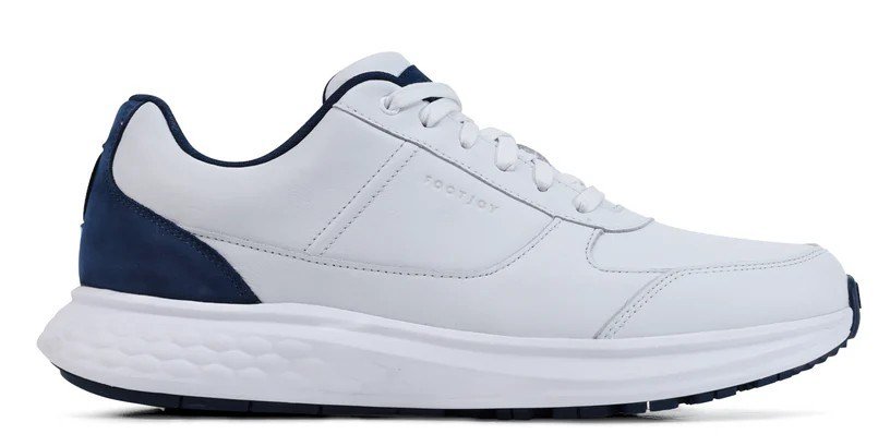 FootJoy Hampton zapatos de golf para hombre, blanco/azul marino