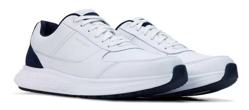FootJoy Hampton zapatos de golf para hombre, blanco/azul marino