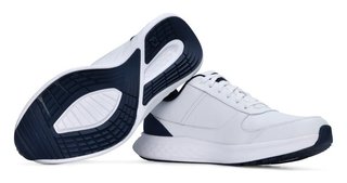 FootJoy Hampton zapatos de golf para hombre, blanco/azul marino