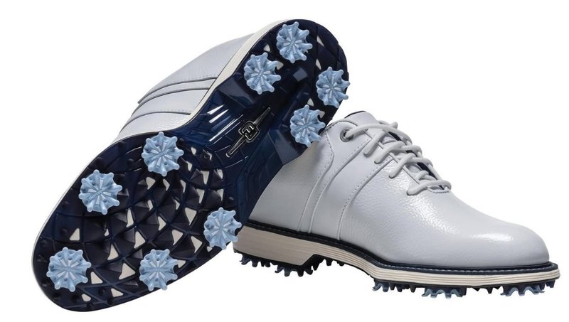 FootJoy Premiere Series Packard zapatillas de golf para mujer, blanco/azul
