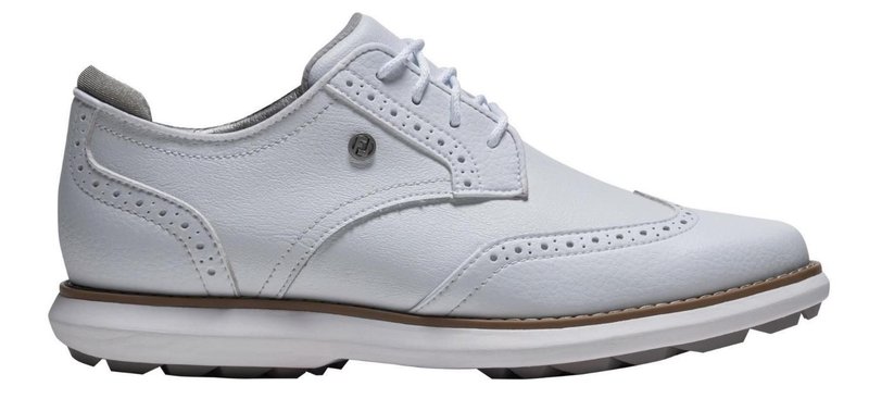 FootJoy Traditions Spikeless zapatos de golf para mujer, blanco