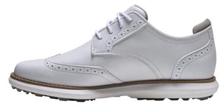 FootJoy Traditions Spikeless zapatos de golf para mujer, blanco