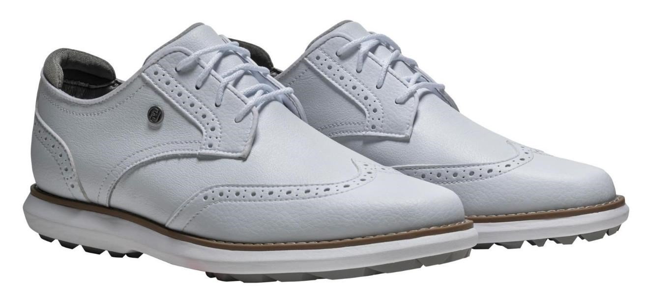 FootJoy Traditions Spikeless zapatos de golf para mujer, blanco