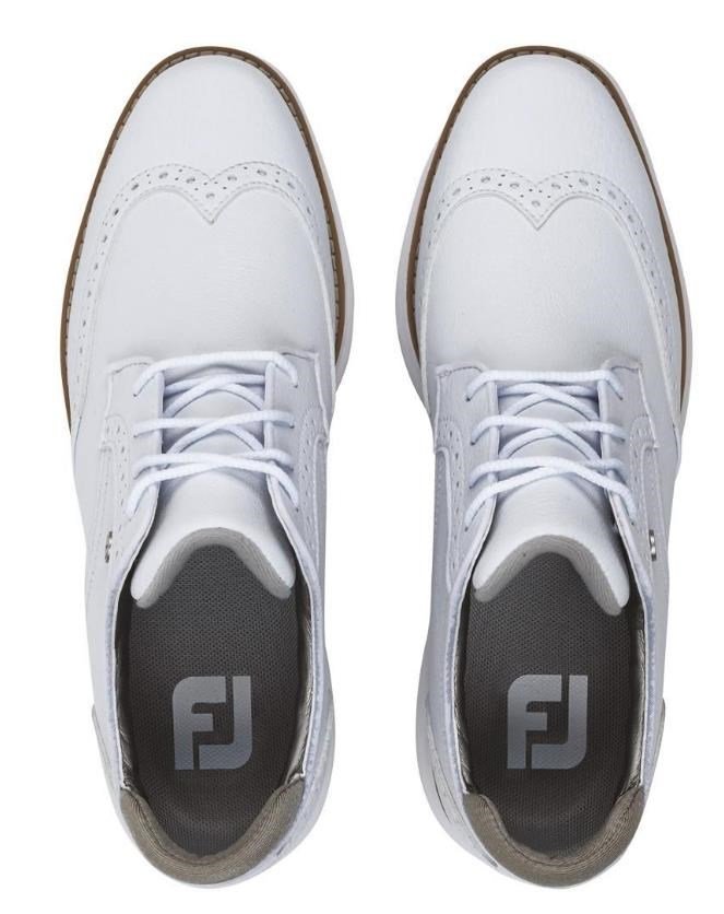 FootJoy Traditions Spikeless zapatos de golf para mujer, blanco
