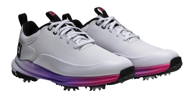 FootJoy Tour Rival zapatos de golf mujer, blanco/rosa